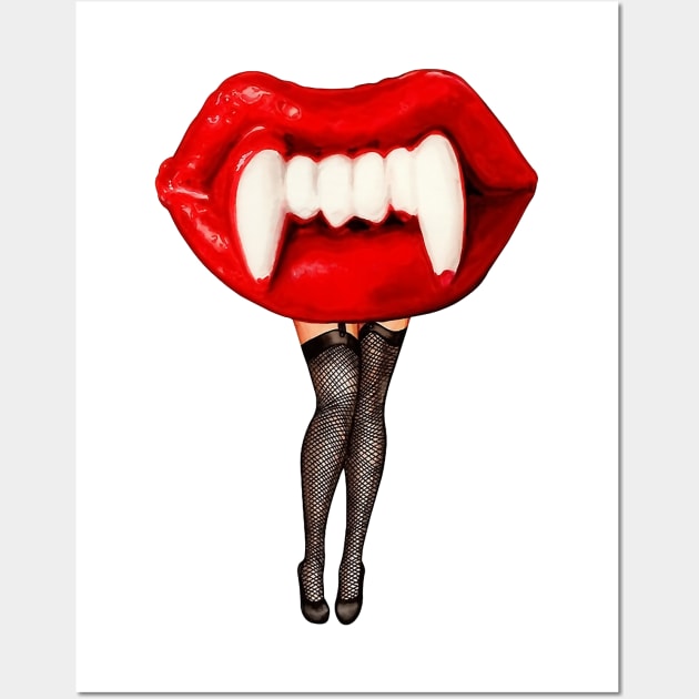 Vamp Lady Wall Art by WikiDikoShop